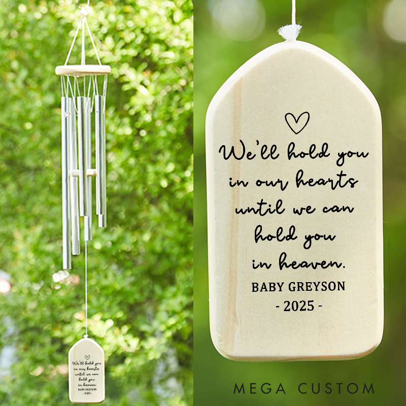 Personalized Miscarriage Wind Chime Baby Memorial Stillbirth Miscarriage Gift Miscarriage Memorial Chime Infant Loss Memorial Gifts