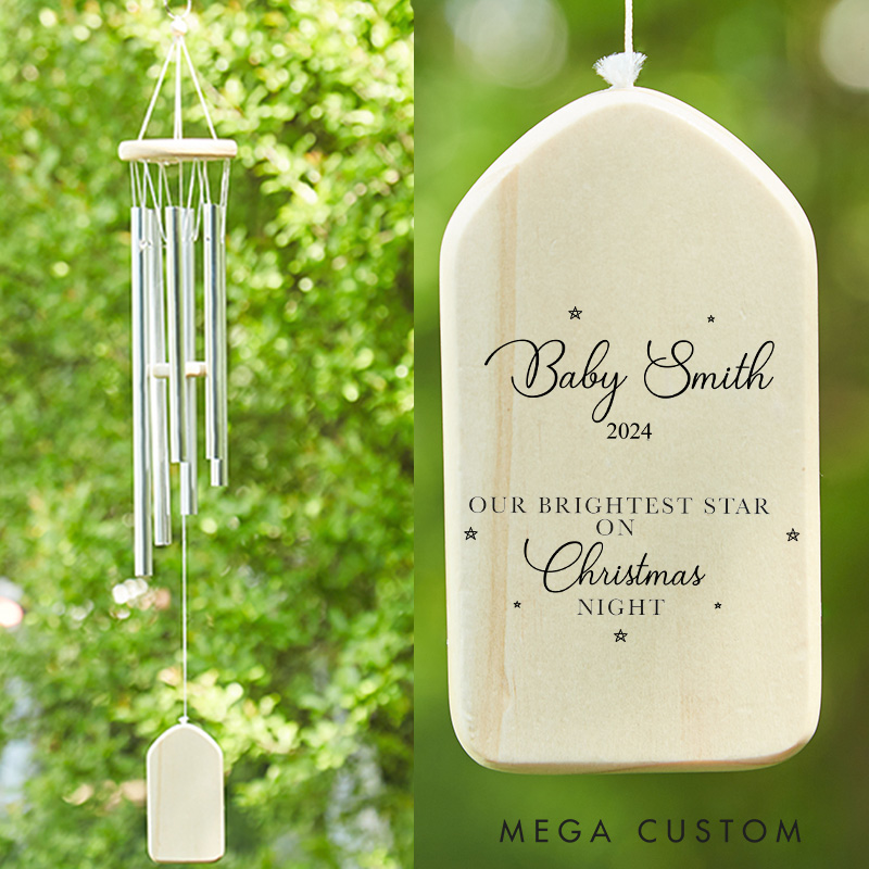 Personalized Baby Memorial Wind Chime Infant Loss Gift Miscarriage Gift Baby Memorial Wind Chime Baby Loss Gift Memorial Decor