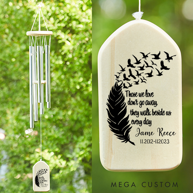 Personalized Memorial Wind Chime In Memory Sympathy Gift Custom  Loss Tribute Keepsake for Loved Ones Thoughtful Bereavement Present