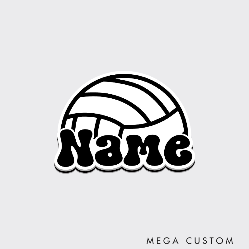 Personalized Volleyball Fridge Magnets Custom Sport Player Name for Sport Fan Gifts 