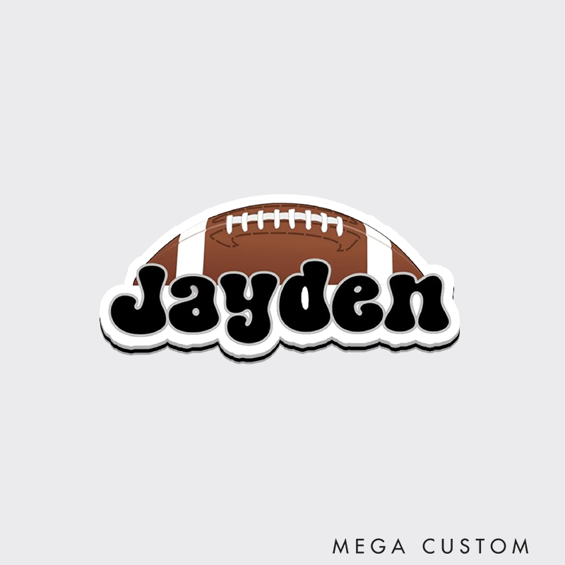 Personalized American Football and Rugby Fridge Magnets with Custom Player Name for Sport Gifts