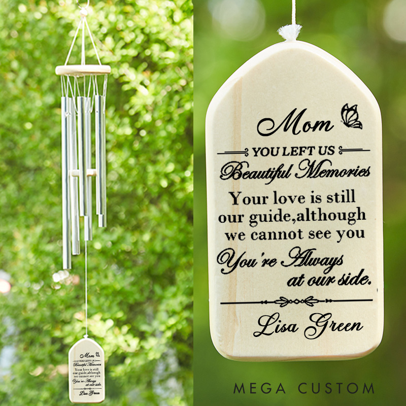 Personalized Wind Chimes Outside Deep Tone Memorial Wind Chime for Loss of Loved one Sympathy Gift for Bereavement Keepsake 