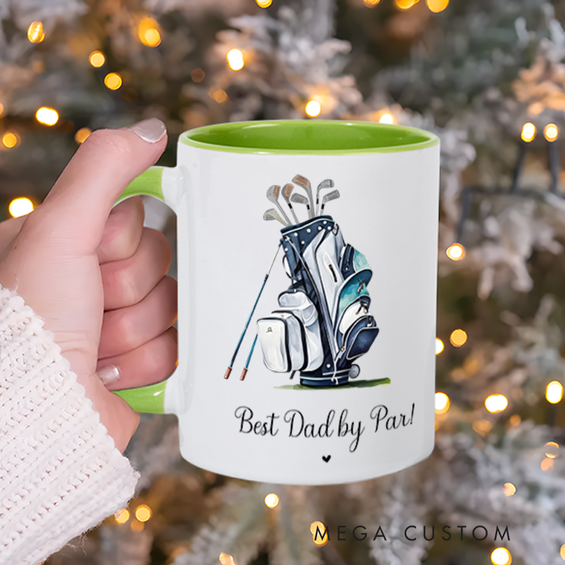 Personalized Golf Mug with Golf Bag Design Customizable Durable and Perfect for Golf Lovers
