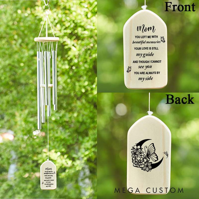 Personalized Memorial Wind Chimes Sympathy Gifts for Loss of Mom Condolence Bereavement Gifts in Memory of Loved One Wind Chimes 33.46 Inch/25.6 Inch