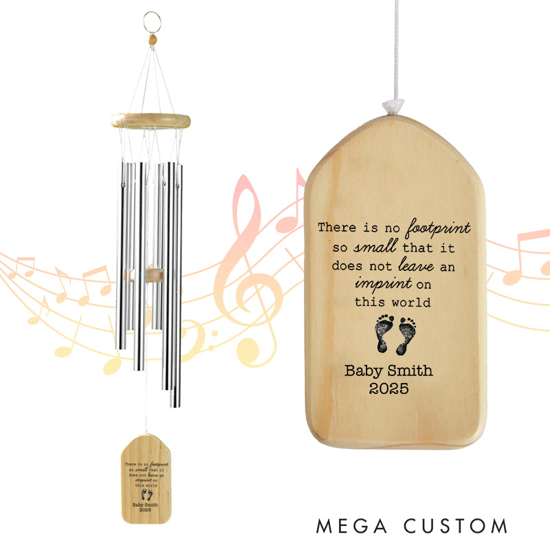 Personalized Baby Loss Wind Chime Memorial Baby Chime Baby in Heaven Keepsake Miscarriage Memorial for Angel Baby Gifts