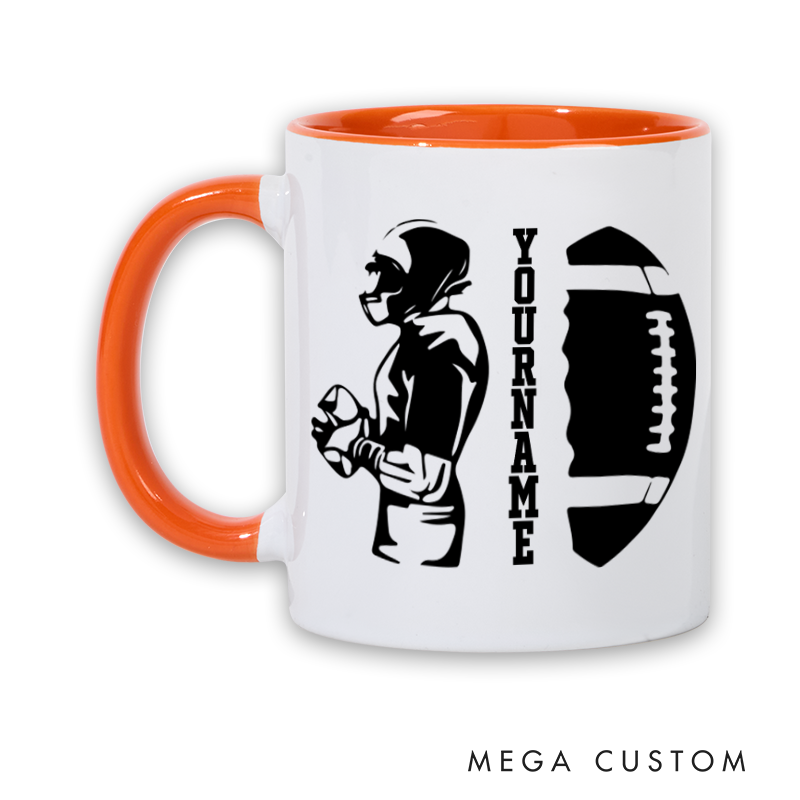 [Copy]Personalized American Football Mug with Custom Name and Helmet Design
