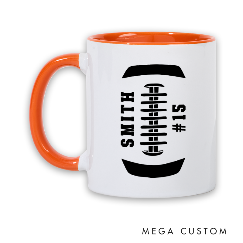 [Copy]Personalized American Football and Rugby Coach Mug with Custom Name