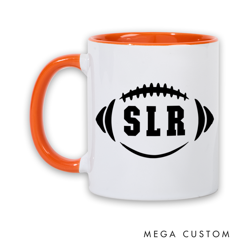 [Copy]Personalized American Football and Rugby Ball Design Mug with Custom Name and Number