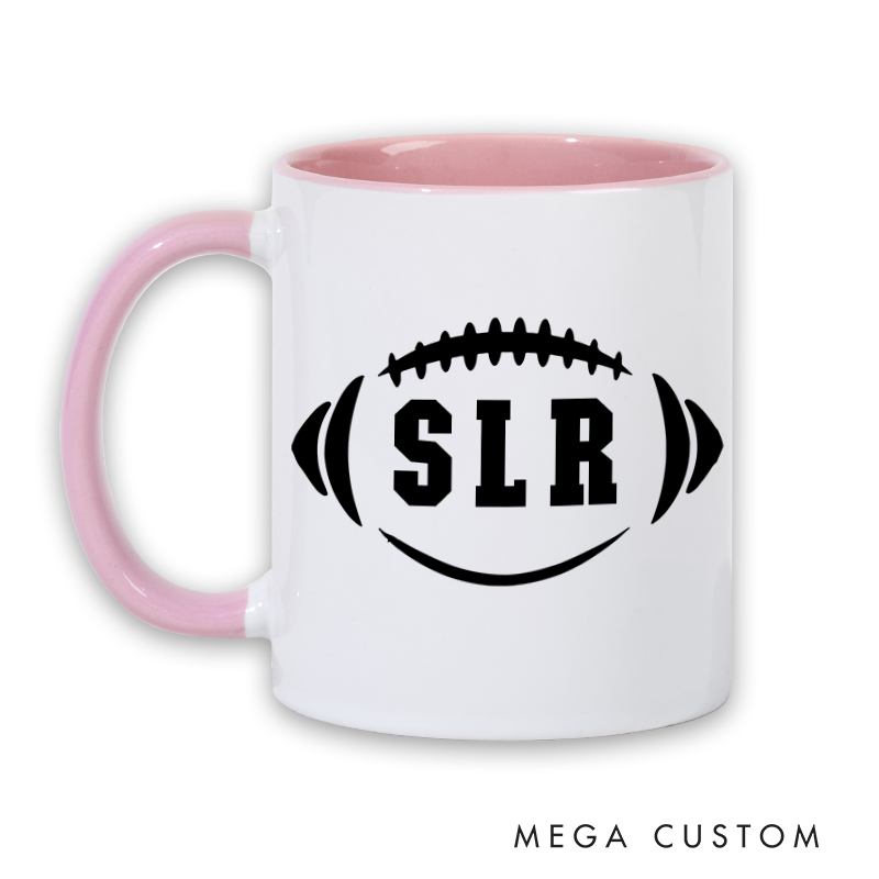[Copy]Personalized American Football and Rugby Ball Design Mug with Custom Name and Number