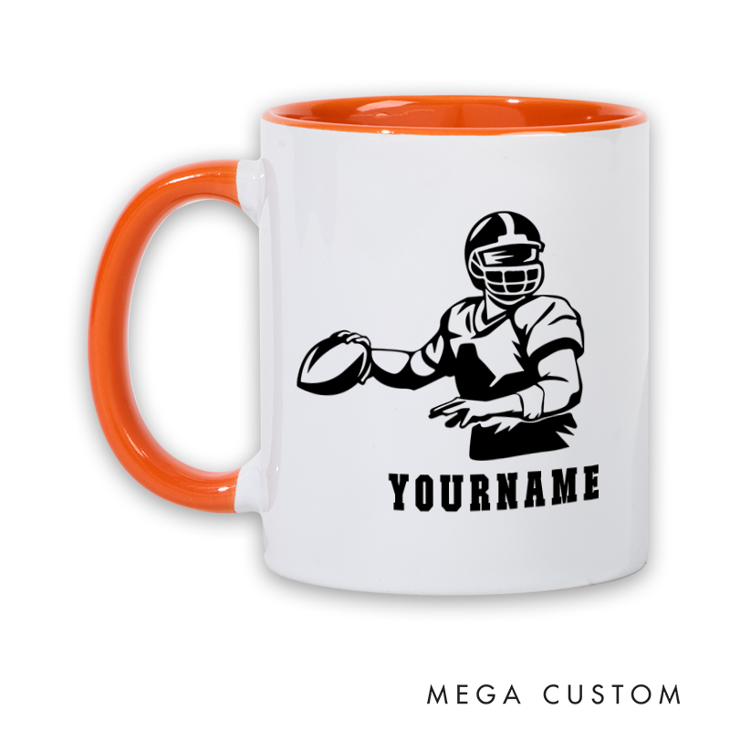 [Copy]Personalized American Football Helmet Mug with Custom Player Name