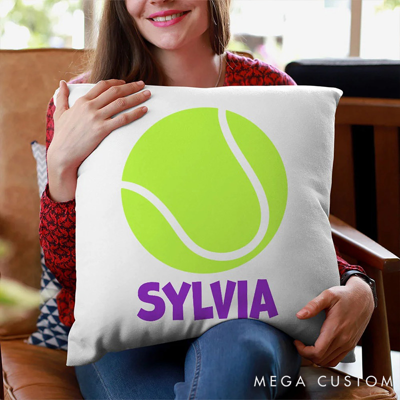 Personalized Sport Throw Pillow with Custom Player Name and Unique Design