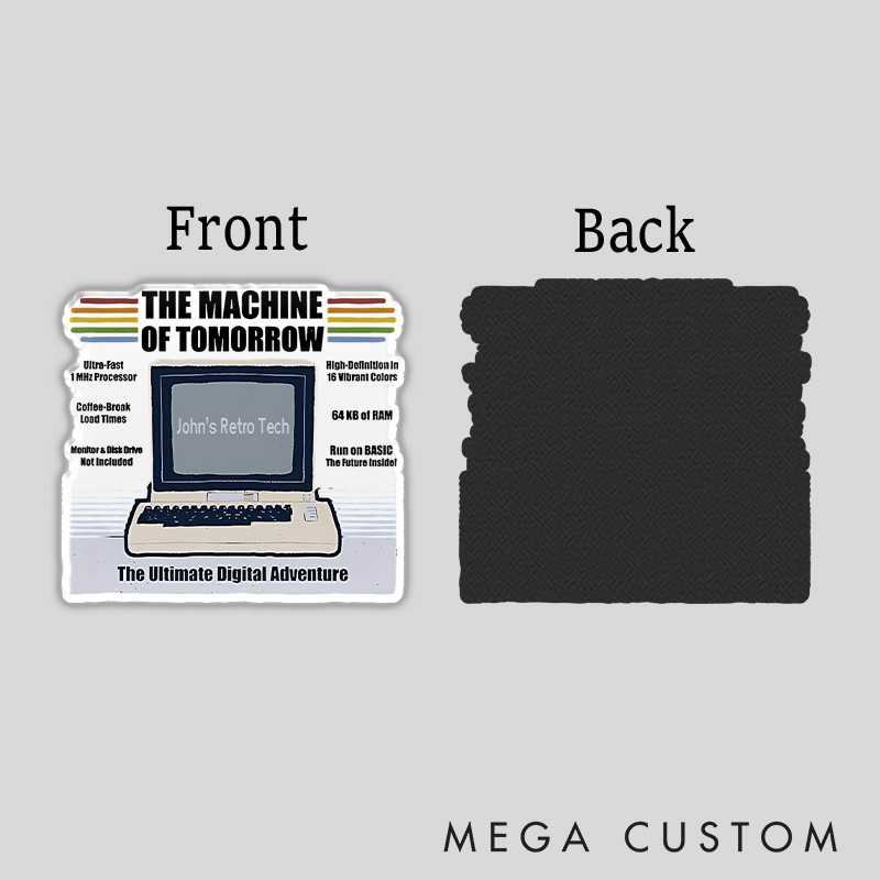 Personalized The Machine Of Tomorrow Refrigerator Magnets Programmer Computer Technology Lover Magnets Gift for Nerd Geek 