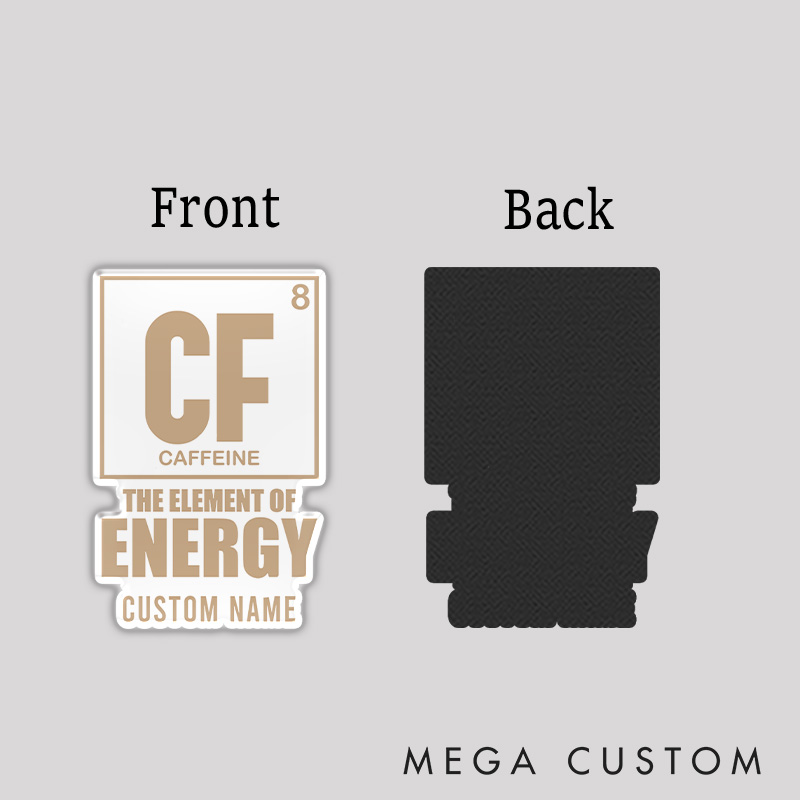 Personalized Caffeine The Element Of Energy Refrigerator Magnets Coffee Enthusiasts Magnets Gift for Nerd Geek 