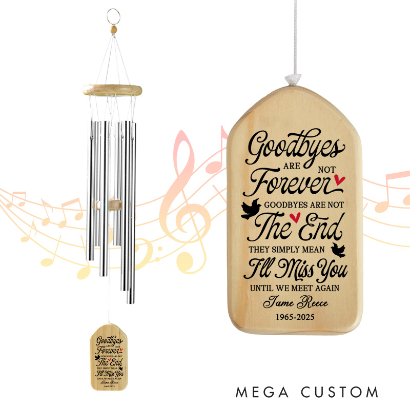 Personalized Photo Memorial Wind Chimes Sympathy Bereavement Gift for Loss of Loved One I'm Always With You Chimes Keepsake