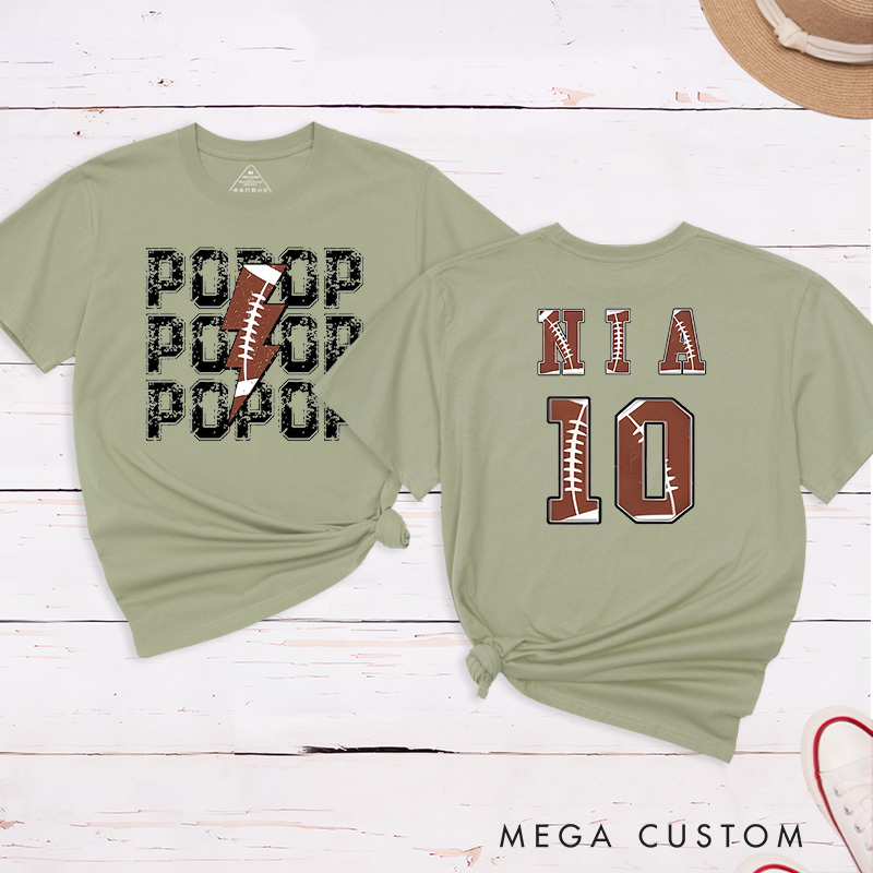 Personalized American Football and Rugby T-Shirts with Custom Name and Number-The Perfect Gift