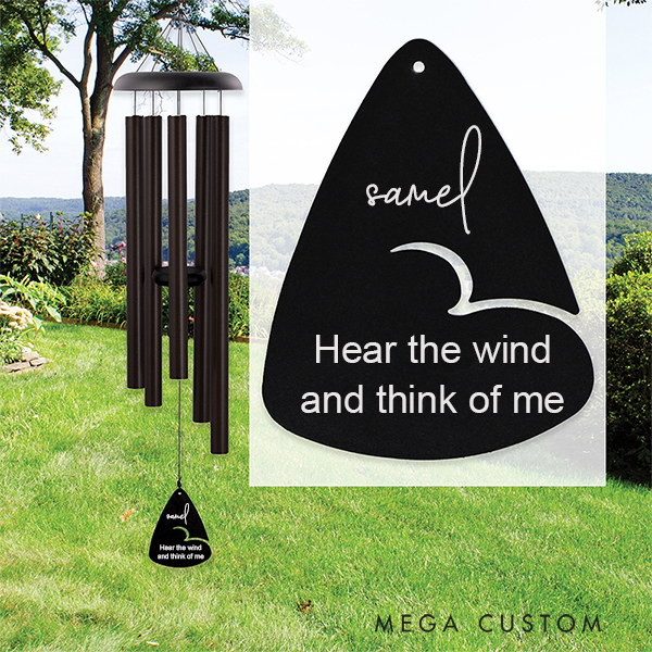 Personalized Memorial Wind Chime for Loss of Loved One Memorial Garden Gift Wind Chimes for Outside Patio Home or Garden Decor Bereavement Gift 
