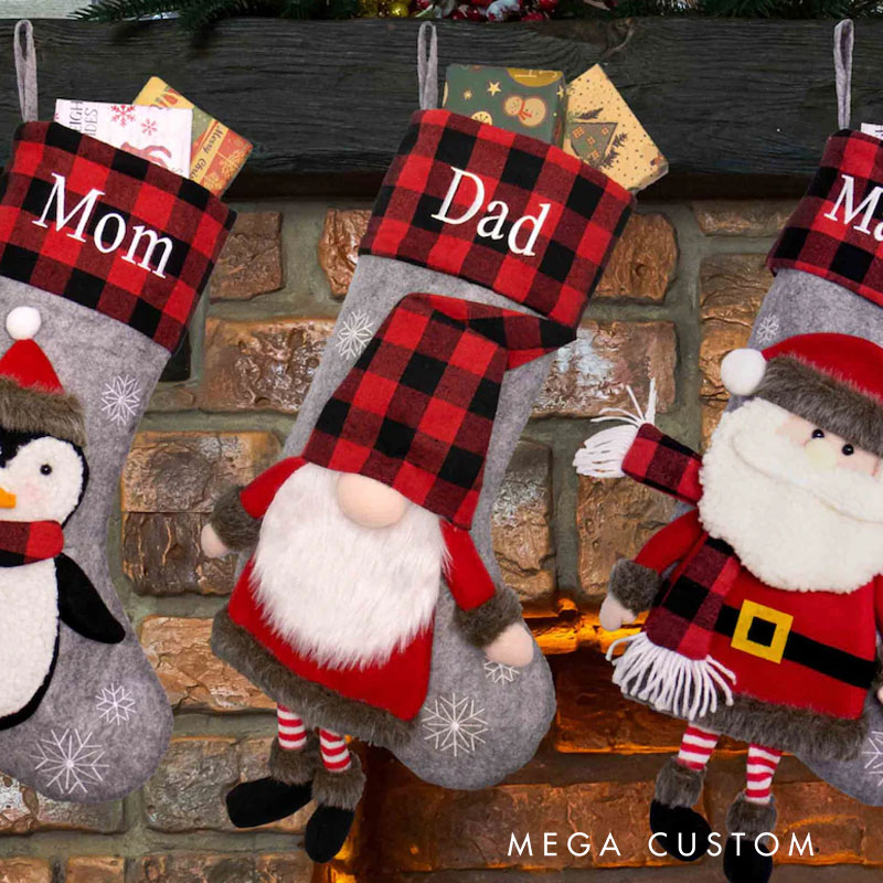 Personalized Enchanted Characters Christmas Stocking Holiday Gift