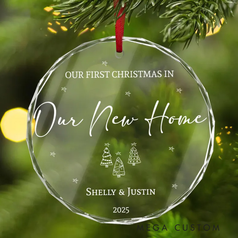 Personalized First Christmas in Our New Home Ornament New House Christmas Ornament Our First Home Keepsake Housewarming Bauble Gift First Home 2025