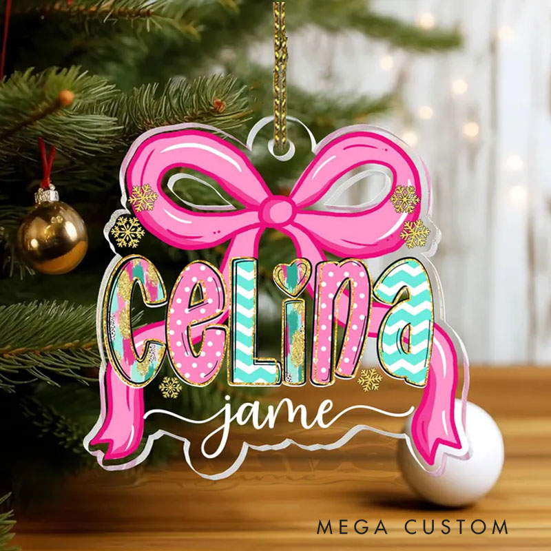 Personalized Kids Christmas Ornament Kids Girls Ornament 2025 Christmas Gift For Kids or Baby