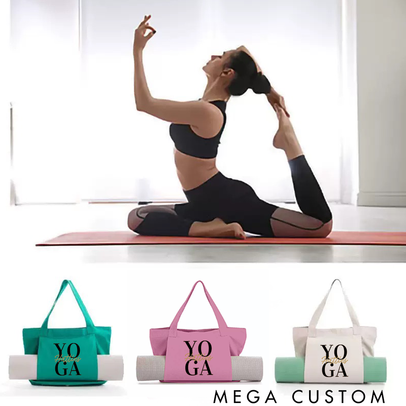 Personalized Yoga Mat Tote Bag Yoga Mat Bag Pilates Bag Meditation Bag Perfect for Yoga Lover