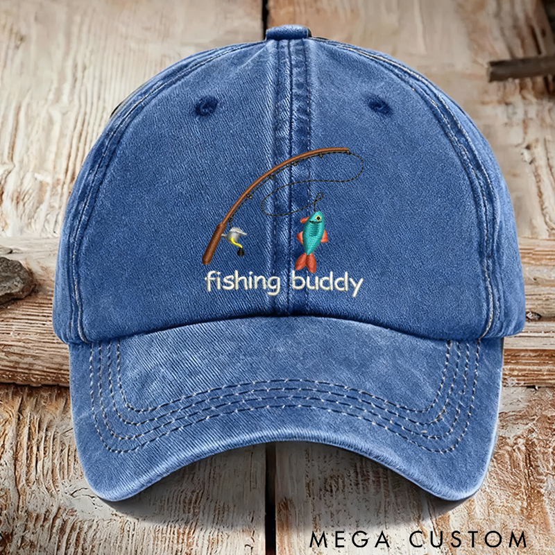 Personalized Embroidered Fishing Hat Fishing Hat Low Profile Baseball Cap Perfect Gift for Angler and Outdoor Adventure