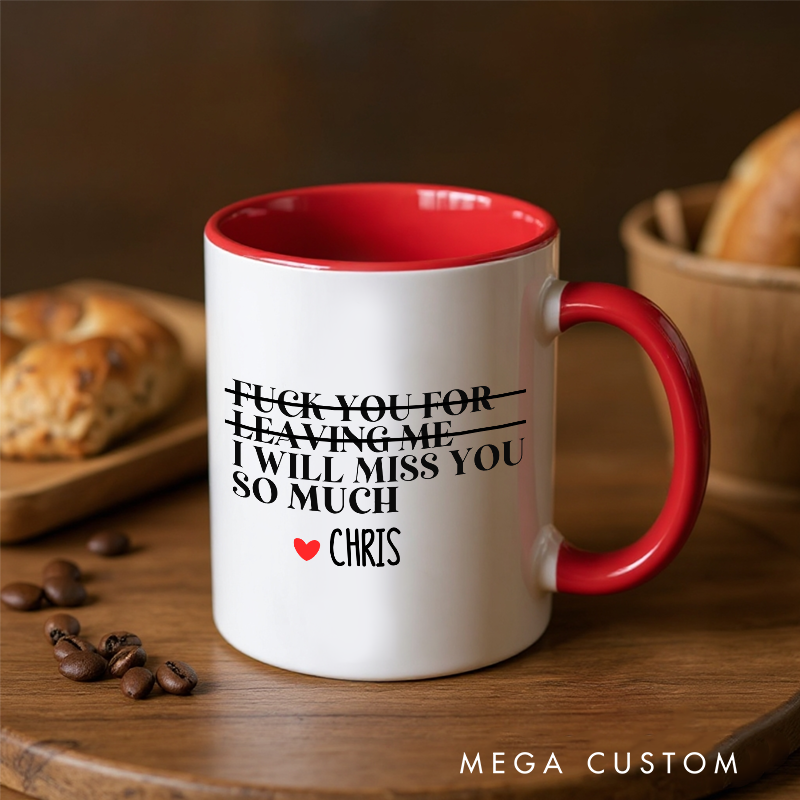 Personalized I Will Miss You So Much Funny and Heartfelt Mug Coffee Mug for Friends Coworkers