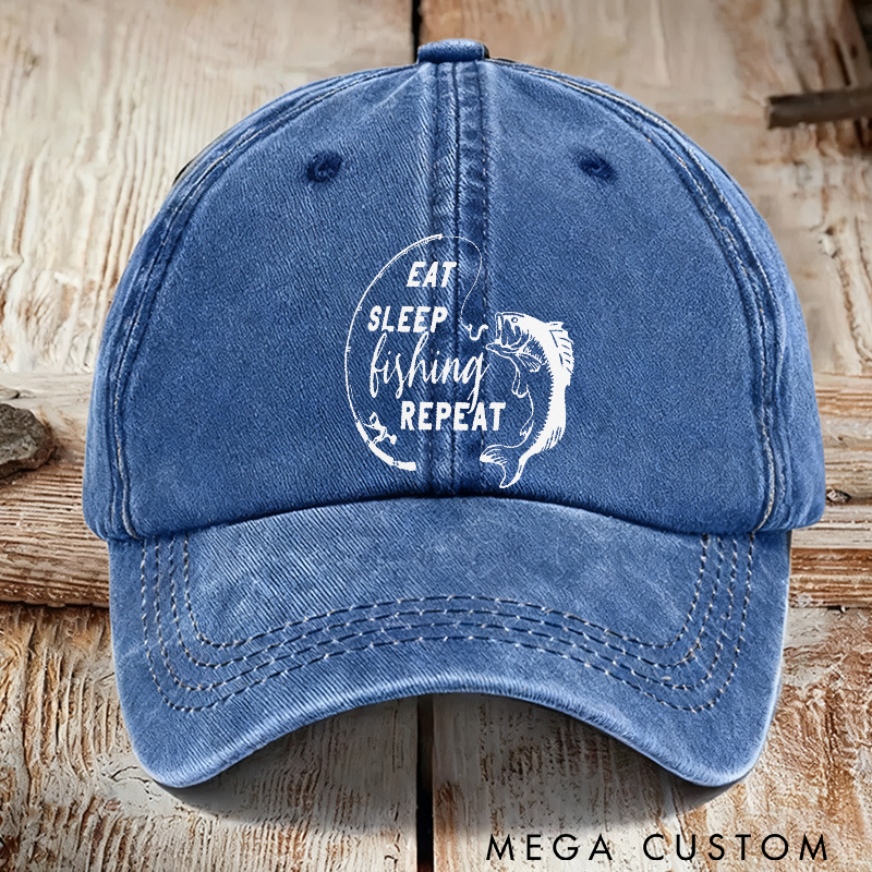 Personalized Fishing Hat Adjustable Cotton Baseball Cap Comfortable and Stylish Perfect Gift for Fishing Lovers and Outdoor Adventures