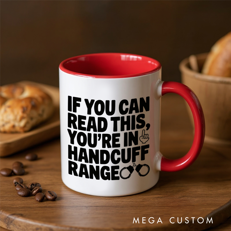 Personalized Police Officer Mug Custom Name Handcuff Design Gift for Police Officers