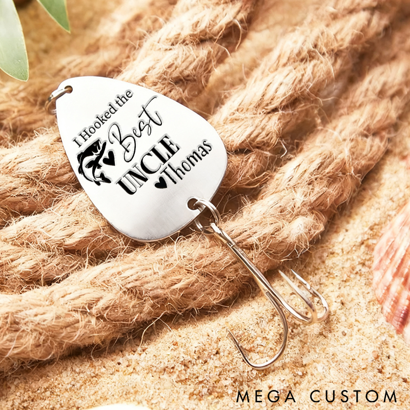 Personalized Uncle Gift for uncle Hooked The Best uncle Fishing Lure Uncle Gift Idea Brother Fishing Lure Brother Gift Idea Uncle Birthday