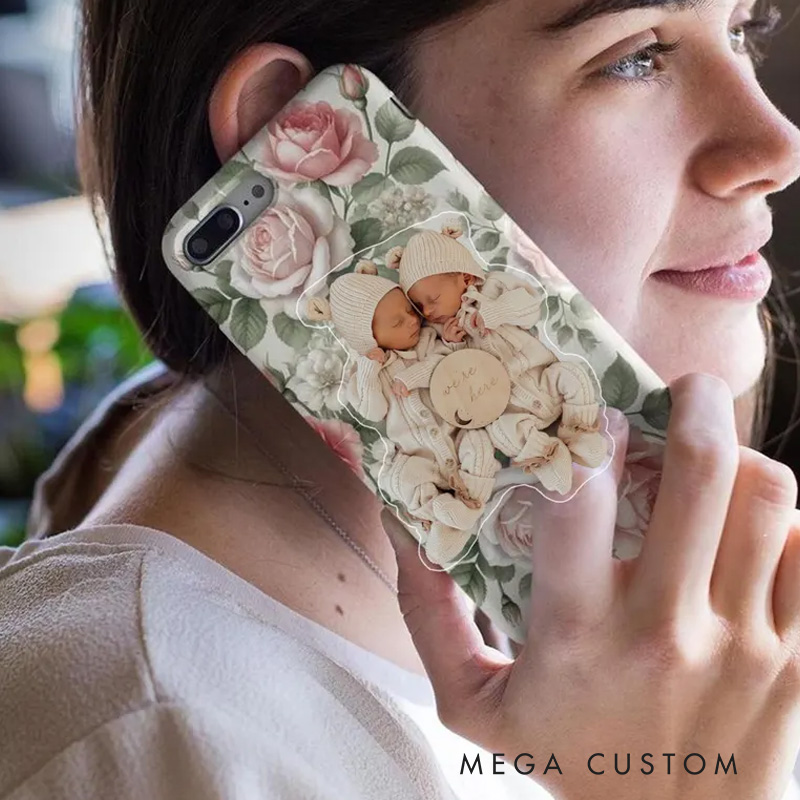 Personalized Cherished Moments Phone Grip with Custom Photos and Elegant Design Magnetic Phone Grip