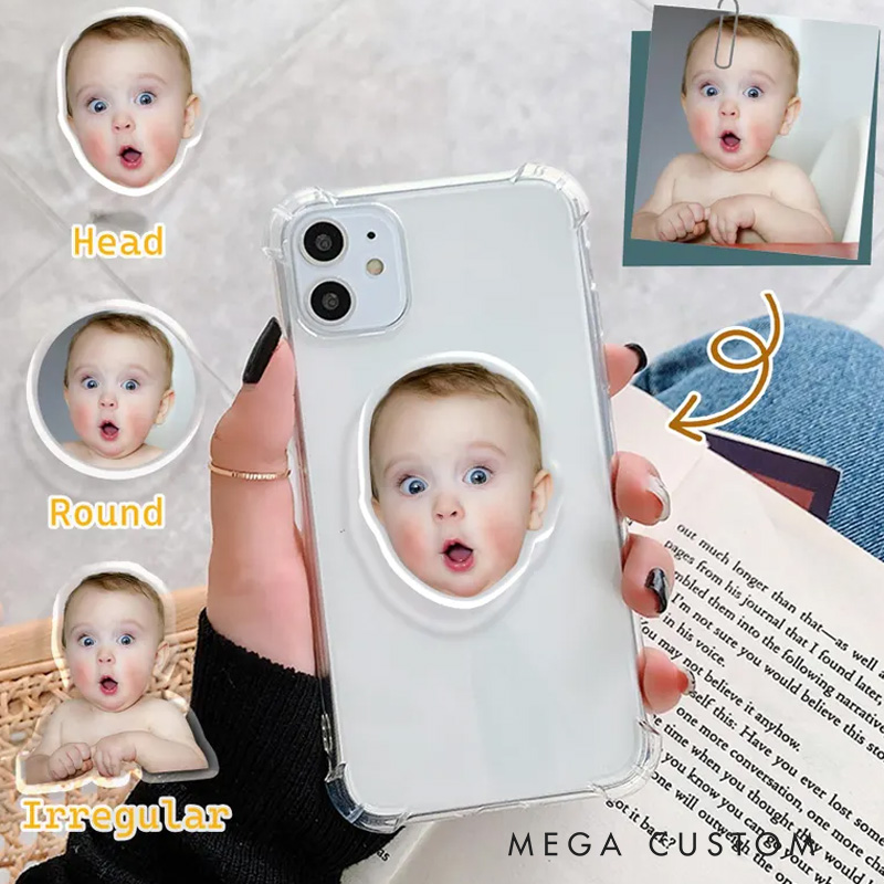Personalized Adorable Faces Phone Grip with Custom Baby and Child Photos for Unique Style Magnetic Phone Grip