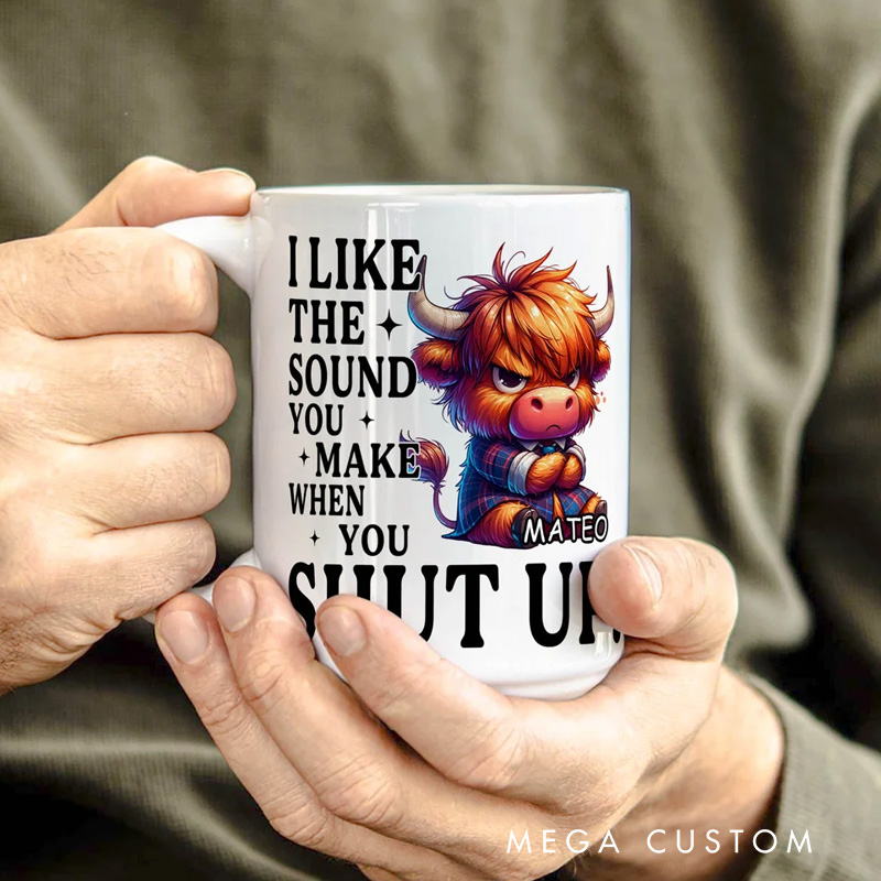 Personalised Venomous Copywriter Grumpy Animals Ceramic Mug with Name Daily Use Birthday Gift for Friends Animal Lovers