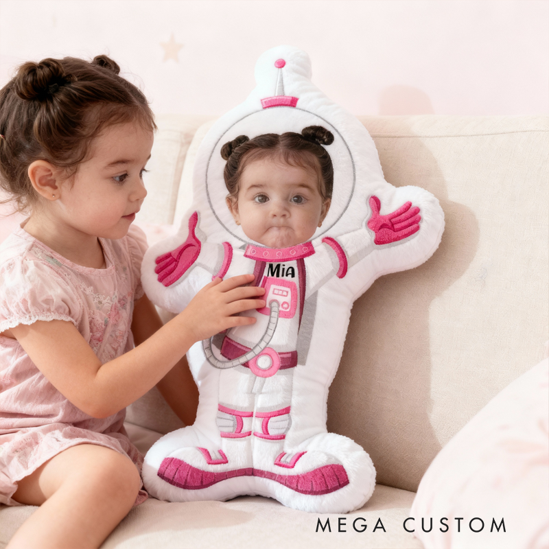 Personalized Rocket Spaceship Name Custom Soft Decorative Gift Space Adventure Style Fun Playful Cozy Kid Room Astronaut Dream Galaxy Star Blastoff Graphic 3D Print Pillow