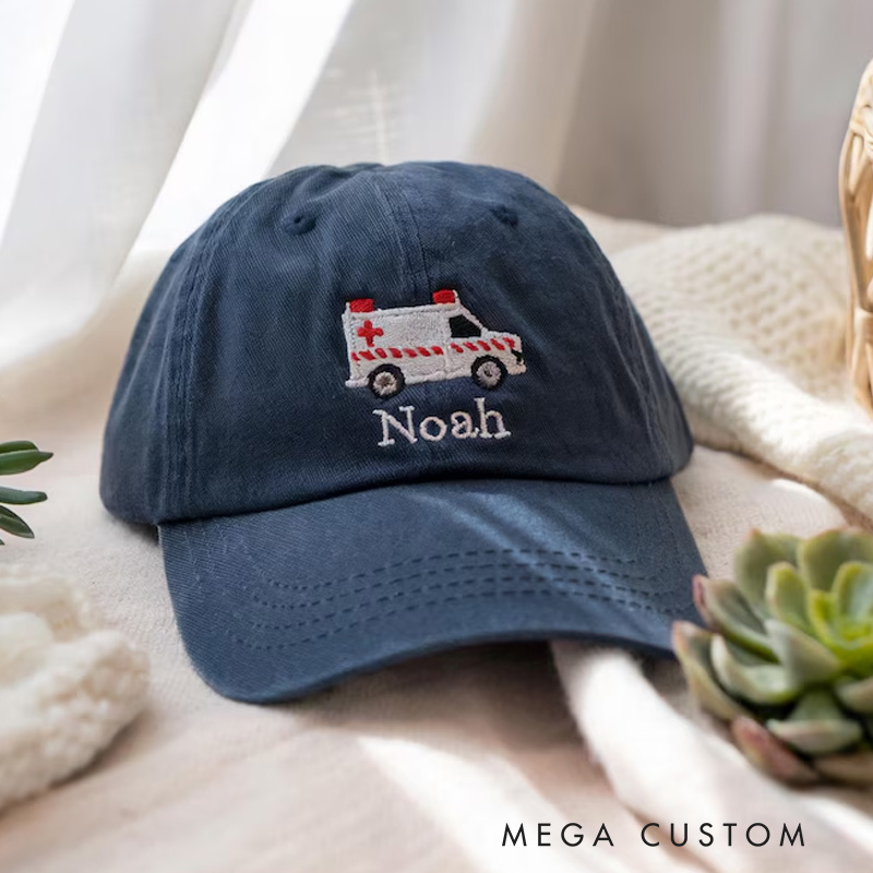 Personalized Adorable Construction Machine Hat For Playtime Adventure kid Baseball Cap