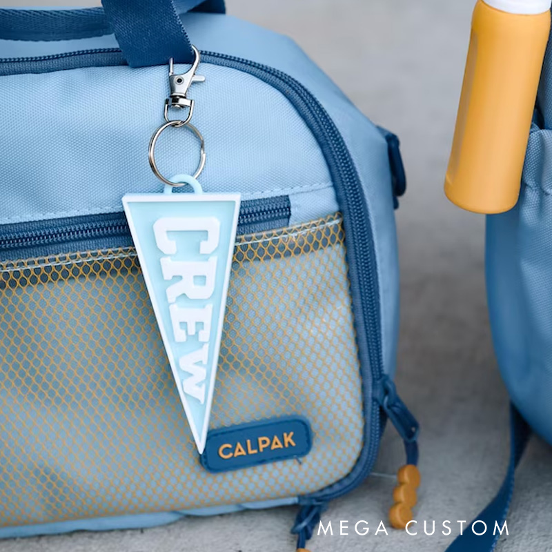 Personalized Bright Custom Flag Name Tag Keychain Great For Backpacks Keychain