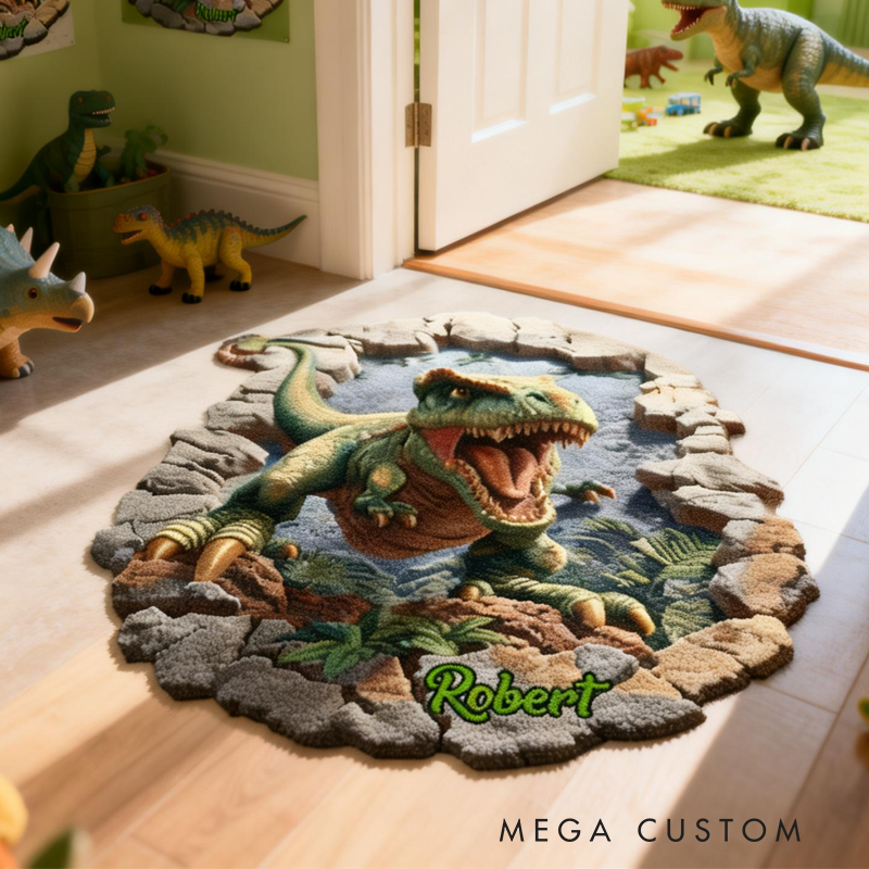 Personalized Cool Dinosaurs Customizable with Your Name Cute Gift for Children