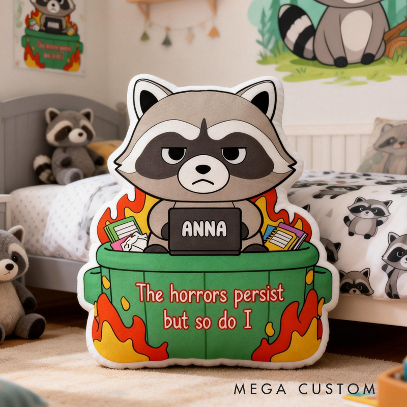 Personalized The Horrors Persistbut so Do I with Name Graphic 3D Print Pillow Birthday Gifts Funny Gifts