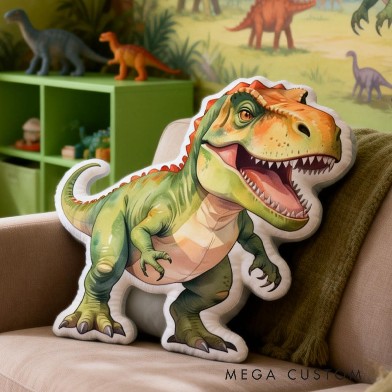 Personalized Cool Dinosaurs Graphic 3D Print Pillow Birthday Gifts Funny Gifts Dinosaurs Lovers Gifts