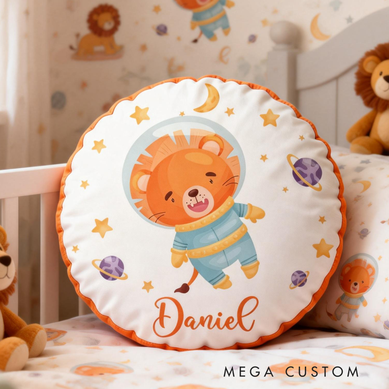 Personalized Cute Astronaut Animals Graphic 3D Print Pillow Birthday Gifts Funny Gifts Animals Lovers Gifts