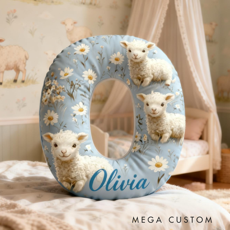 Personalized Retro Little Sheep Graphic 3D Print Pillow Birthday Gifts Funny Gifts 