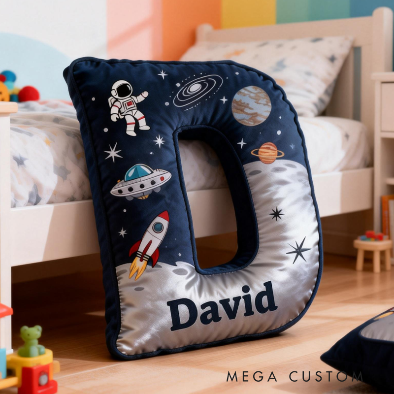 Personalized Dream Space Interstellar with Name Graphic 3D Print Pillow Christmas Gift for Kids 