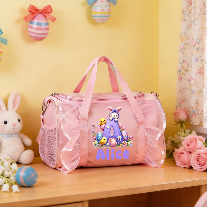 Personalized Theme Name Cute Fantasy Character Art Kids Travel Overnight Tote Weekend Gift Duffle Bag