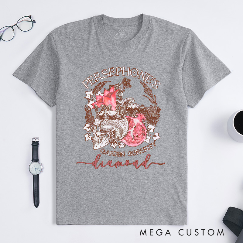 Personalized Persephone's Garden Classic T-Shirts Garden Sorority Shirt Book Lover Shirt Garden Club Shirt Cora Hades Olympus Goddess Shirt