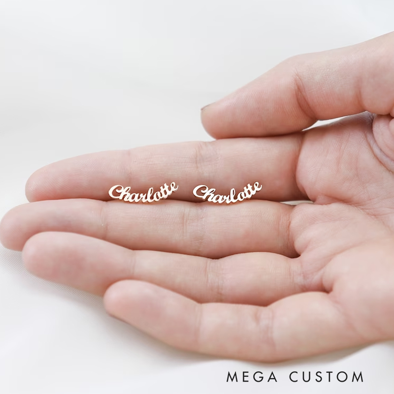 Personalized Name Earrings Perfect for Everyday Wear and Gifting