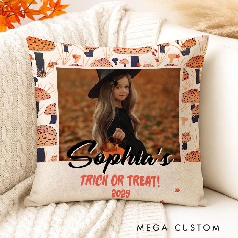 Personalized Kids Photo Keepsake Halloween Pillows for Special Family Moments Halloween Gift