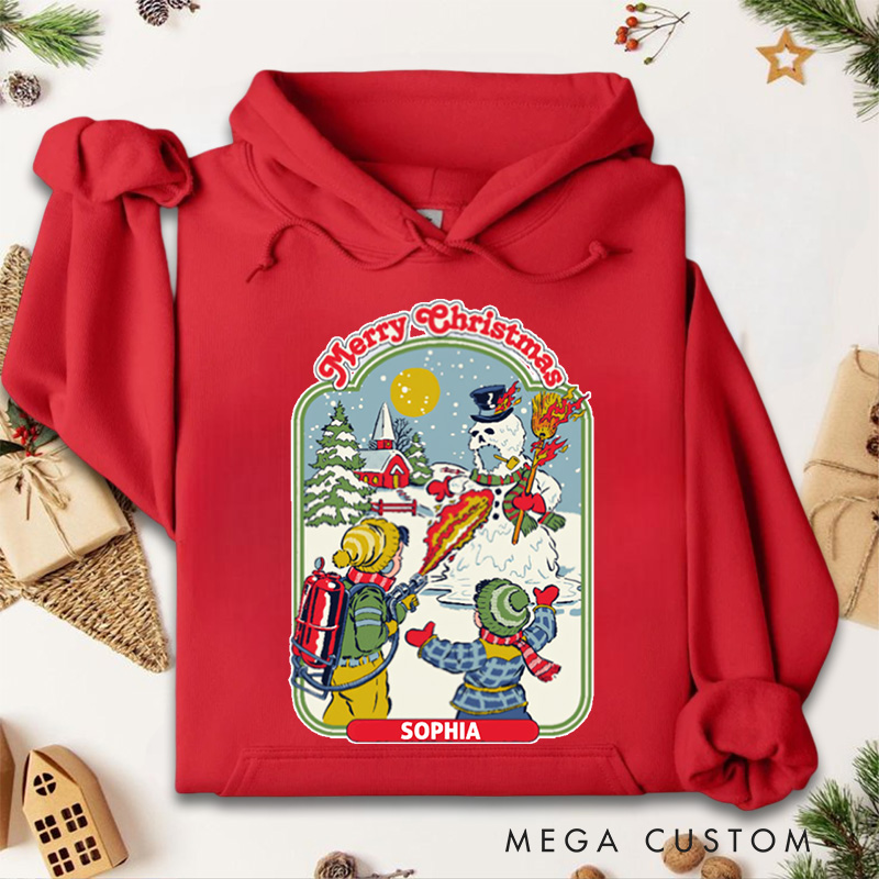 Personalized My First Flamethrower Hoodies