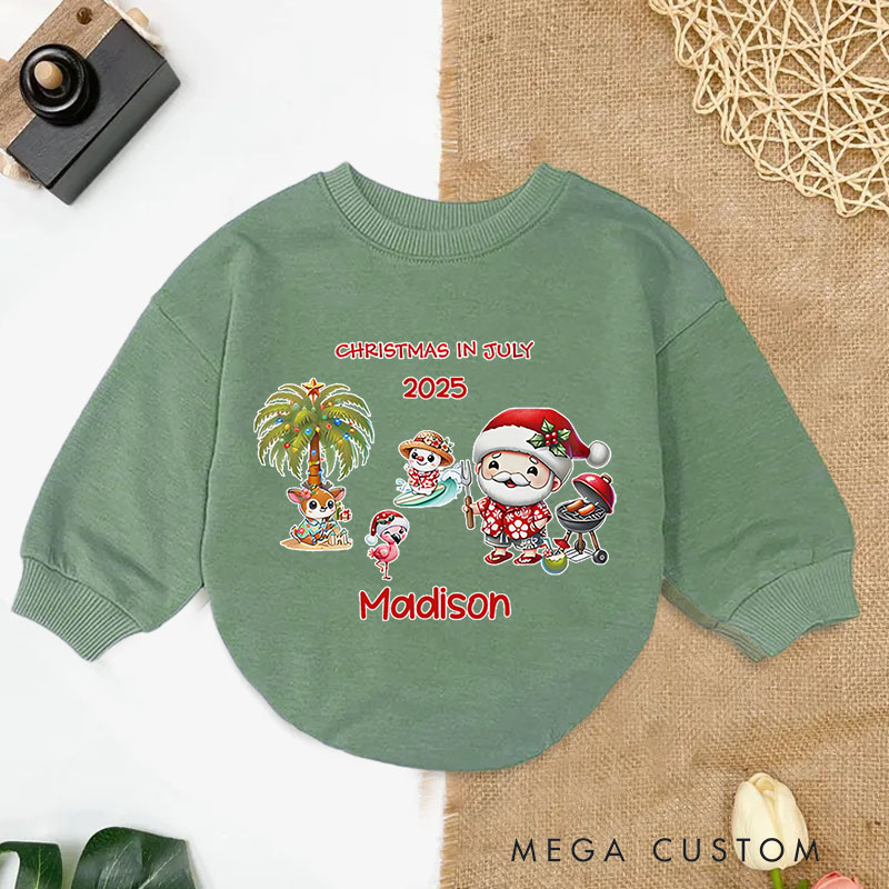 Personalized Christmas in July Baby Onesie Perfect for Fun and Festive Seasonal Celebrations Baby Bodysuit