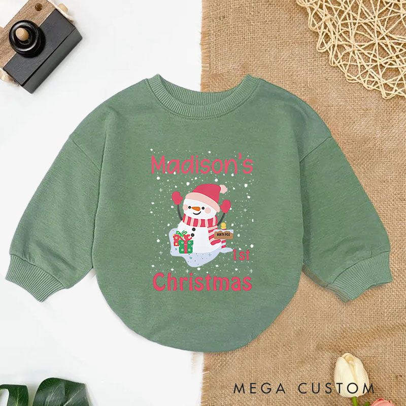 Personalized Baby’s First Christmas Gift Baby Onesie Perfect for Celebrating a Baby's Special Holiday Season Baby Bodysuit
