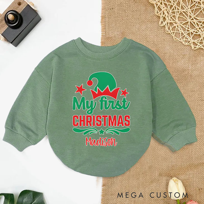 Personalized My First Christmas Holiday Baby Onesie Perfect for Marking a Baby’s Special Festive Moment Baby Bodysuit