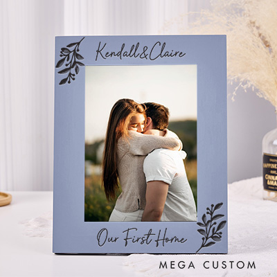 Personalized Wedding Frame Photo Frame Engagement Gift Custom Picture Frames Couple Gift Wedding Picture Frame Housewarming Gift Our First Home Gift